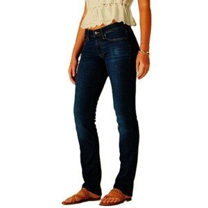 LUCKY jeans 4 27 R dark wash Mid Rise Straight Sweet VGUC cowgirl boho